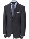 Hickey Freeman Grey Windowpane Tasmanian Suit 65312510B003 - Suits | Sams Tailoring