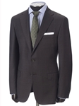 Brown Plaid Micronsphere Traveler Suit | Hickey FreeMan Traveler Suits | Sams Tailoring