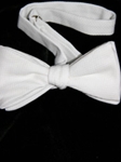 Robert Talbott Bow Pretied White Pique 010206B-01 - Bow Ties & Sets | Sam's Tailoring Fine Men's Clothing