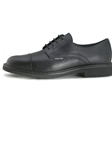 Black Smooth/Grain Leather Lining Laces Shoe | Sam's Tailoring Fine Men's Clothing