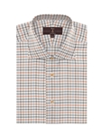 White, Brown, Orange and Navy Check Estate Sutter Dress Shirt | Robert Talbott Fall 2016 Collection  | Sam's Tailoring