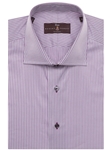 Purple & White Stripes Check Estate Sutter Dress Shirt | Robert Talbott Fall 2016 Collection  | Sam's Tailoring