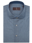Blue solid Estate Tailored Fit Dress Shirt | Robert Talbott Fall 2016 Collection  | Sam's Tailoring