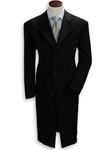 Hickey Freeman Black Cashmere Overcoat 095105001 - Outerwear | Sam's Tailoring Fine Men's Clothing