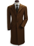 Hickey Freeman Brown Cashmere Overcoat 095105003 - Outerwear | Sam's Tailoring Fine Men's Clothing