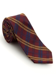 Red With Yellow And Navy Plaid Best of Class Extra Long Tie | Robert Talbott Fall 2016 Collection  | Sam's Tailoring