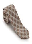 Brown, Silver and Yellow Medallion Sudbury 7 Fold Tie | Robert Talbott Fall 2016 Collection  | Sam's Tailoring
