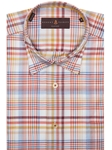 Orange, Yellow & Blue Plaid Anderson II Sport Shirt | Robert Talbott Spring  2017 Collection  | Sam's Tailoring