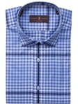 Blue & White Shade Check Crespi IV Sport Shirt | Robert Talbott Spring 2017 Collection  | Sam's Tailoring