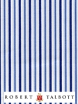 White, Navy & Blue Fine Stripe 180's Cotton Custom Dress Shirt | Robert Talbott Custom Shirts  | Sam's Tailoring