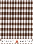 White & Brown 1/8" Check Custom Shirt | Robert Talbott Custom Shirts  | Sam's Tailoring