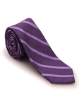 Purple and Navy Stripe Academy Best of Class Tie | Robert Talbott Spring 2017 Collection | Sam's Tailoring