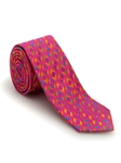 Fuchsia and Orange Geometric Welch Margetson Best of Class Tie | Robert Talbott Spring 2017 Collection | Sam's Tailoring