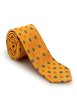 Yellow with Orange and Blue Polka Dots Welch Margetson Best of Class Tie  | Robert Talbott Spring 2017 Collection | Sam's Tailoring