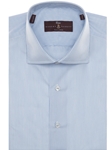 Sky and White Micro Stripe Tailored Fit Estate Dress Shirt | Robert Talbott Spring 2017 Estate Shirts | Sam's Tailoring