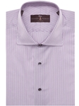 White and Purple Stripe Classic Fit Estate Dress Shirt | Robert Talbott Spring 2017 Estate Shirts | Sam's Tailoring
