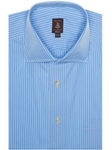 Blue and White Stripe Estate HW1/OP/MC Dress Shirt | Robert Talbott Spring 2017 Estate Shirts | Sam's Tailoring