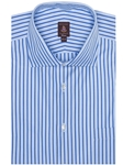 Blue and Sky Stripe Estate Sutter HW1/OP/MC Dress Shirt | Robert Talbott Spring 2017 Estate Shirts | Sam's Tailoring