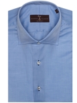 Blue Solid Estate Sutter Classic Dress Shirt | Robert Talbott Spring 2017 Estate Shirts | Sam's Tailoring