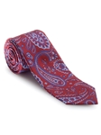 Red and Blue Paisley Heritage Best of Class Tie | Robert Talbott Spring 2017 Collection | Sam's Tailoring