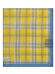 Yellow, White and Blue Plaid 13" Pocket Square | Robert Talbott Spring 2017 Collection  | Sam's Tailoring