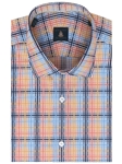 Navy, Orange, Yellow and Blue Plaid Crespi III Tailored Sport Shirt | Robert Talbott Spring 2017 Collection  | Sam's Tailoring