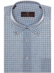 Brown and Blue Check Estate Sutter Classic Dress Shirt | Robert Talbott Spring 2017 Collection | Sam's Tailoring