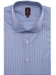 Blue and White Stripe Classic Sutter HW1/OP/MC Dress Shirt | Robert Talbott Spring 2017 Collection | Sam's Tailoring