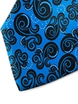 Black and Blue Pattern Silk Tie | Italo Ferretti Spring Summer Collection | Sam's Tailoring