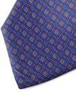 Orange and Blue Floral Patterned Silk Tie | Italo Ferretti Spring Summer Collection | Sam's Tailoring