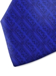 Blue Patterned Silk Tie | Italo Ferretti Spring Summer Collection | Sam's Tailoring