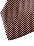 Brown and Black Polka Dot Silk Tie | Italo Ferretti Spring Summer Collection | Sam's Tailoring