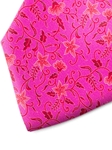 Pink and Fuchsia Floral Pattern Silk Tie | Italo Ferretti Spring Summer Collection | Sam's Tailoring