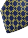 Yellow and Blue Patterned Silk Tie | Italo Ferretti Spring Summer Collection | Sam's Tailoring