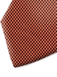 Orange and Black Polka Dot Silk Tie| Italo Ferretti Spring Summer Collection | Sam's Tailoring
