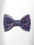 Fuchsia and Blue Floral Patterned Silk Bow Tie | Italo Ferretti Spring Summer Collection | Sam's Tailoring