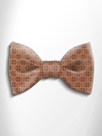 Orange and Gold Patterned Silk Bow Tie | Italo Ferretti Spring Summer Collection | Sam's Tailoring