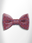 Red and Blue Patterned Silk Bow Tie | Italo Ferretti Spring Summer Collection | Sam's Tailoring