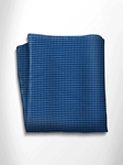 Blue Black Silk Pocket Square | Italo Ferretti Spring Summer Collection | Sam's Tailoring