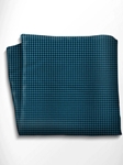 Green Water and Black Silk Pocket Square | Italo Ferretti Spring Summer Collection | Sam's Tailoring