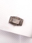 Marcasite/Stone Cufflink | Robert Talbott Spring 2017 Collection | Sam's Tailoring