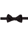 Black Solid Satin Best of Class Bow Tie | Robert Talbott Formal Wear   | Sam's Tailoring