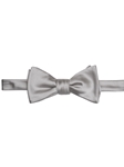 Grey Solid Satin Best of Class Bow Tie | Robert Talbott Formal Wear   | Sam's Tailoring