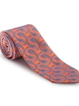 Orange and Sea Green Heritage Best of Class Extra Long Tie | Robert Talbott Spring 2017 Collection | Sam's Tailoring