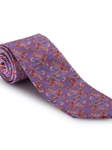Carnation, Pink and Sky Paisley Best of Class Extra Long Tie | Robert Talbott Spring 2017 Collection | Sam's Tailoring
