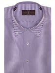 Purple and White Stripe Estate Sutter Classic Dress Shirt | Robert Talbott Spring 2017 Collection | Sam's Tailoring