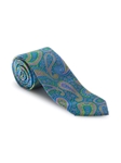 Aqua, Green and Lavender Paisley Best of Class Tie | Spring/Summer Collection | Sam's Tailoring Fine Men Clothing