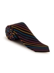 Black With Multi Colored Stripe Best of Class Tie | Spring/Summer Collection | Sam's Tailoring Fine Men Clothing
