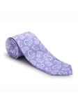 Lavender, Blue and White Seasonal Print Best of Class Tie | Spring/Summer Collection | Sam's Tailoring Fine Men Clothing