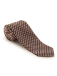 Brown and Sky Seasonal Print Best of Class Tie | Spring/Summer Collection | Sam's Tailoring Fine Men Clothing